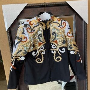 Custom handmade western show shirt jacket